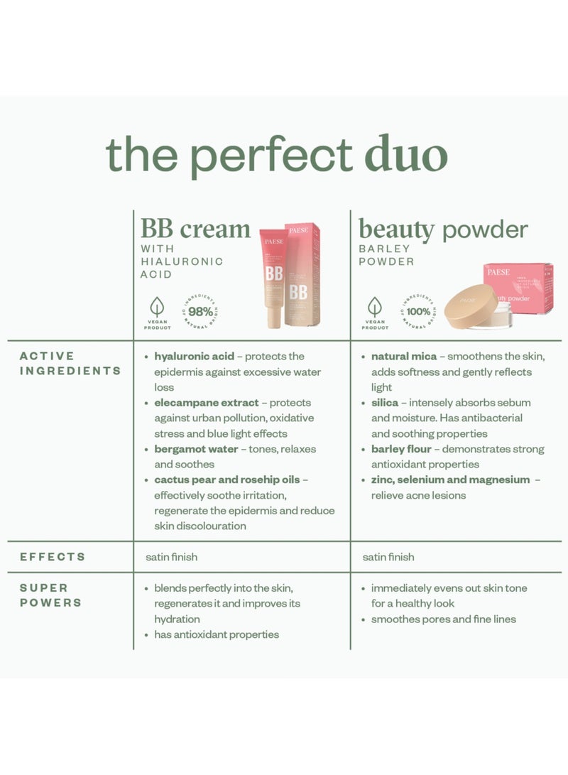 Paese BB Cream, 01N Ivory Shade, Hyaluronic Acid BB Cream, Vegan BB Cream SPF, Natural BB Cream for Fair Skin - Image 3